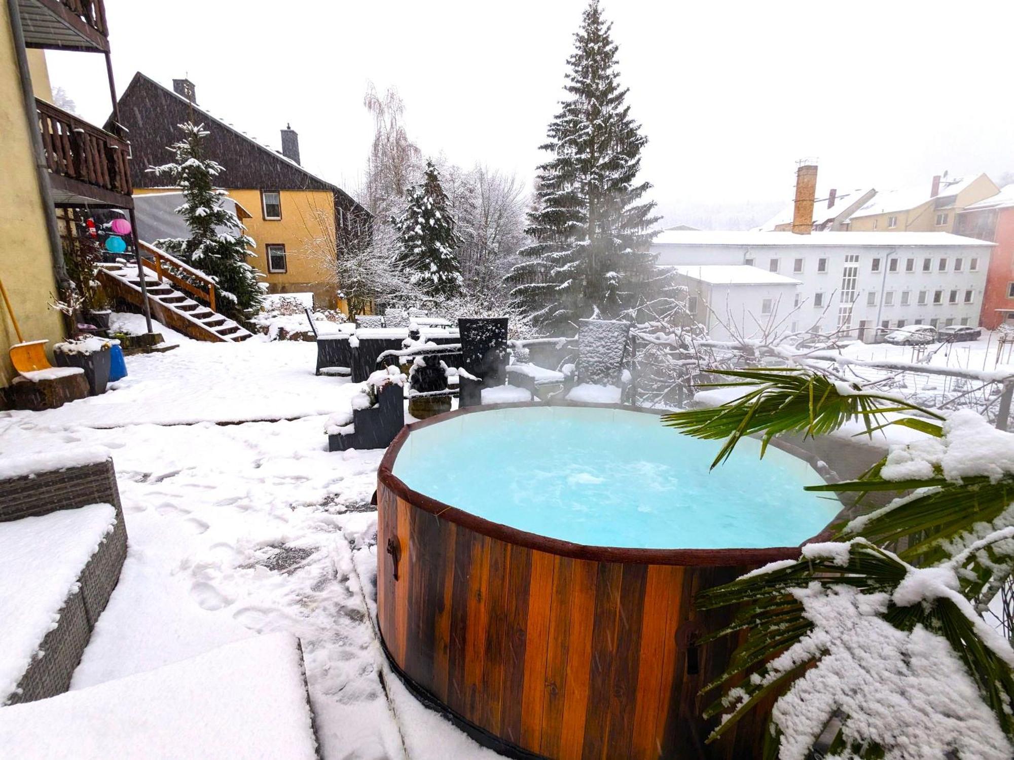 Hw4B - Urlaubsmagie - Zentral Mit Gemeinschaftsgarten, -Pool, -Sauna & Whirlpool Sebnitz Exterior photo